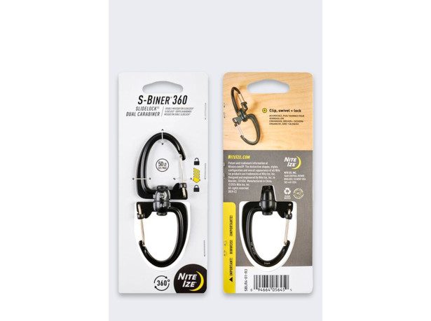 Nite Ize SBiner 360 SlideLock 4 BLACK