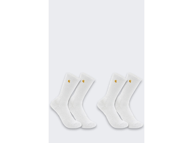 Skarpety Carhartt Midweight Crew 2 Pack White