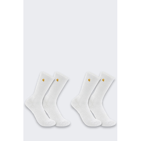 Skarpety Carhartt Midweight Crew 2 Pack White