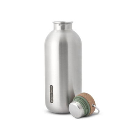 BB-Butelka stalowa z korkiem, oliwkowa