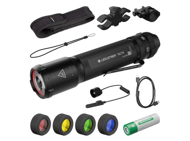 Zestaw mysliwski Ledlenser TAC7R Black Case