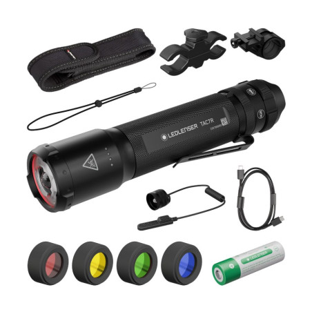 Zestaw mysliwski Ledlenser TAC7R Black Case