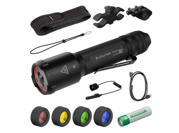 Zestaw mysliwski Ledlenser TAC6R Black Case