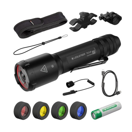 Zestaw mysliwski Ledlenser TAC6R Black Case