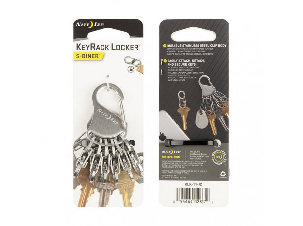 Karabinek do kluczy Nite Ize KeyRack Locker Steel