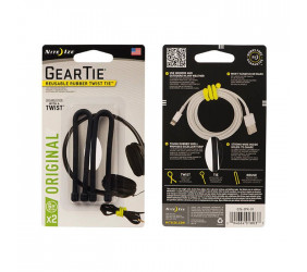 Elastyczna Opaska Nite Ize Gear Tie 6" 2Pack Black