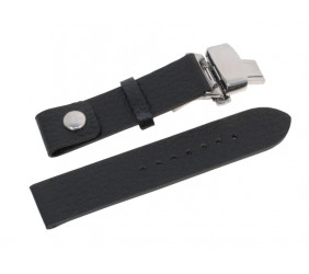 Pasek skórzany Zeppelin czarny 18 mm