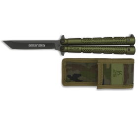 Nóż motylek K25 36249 Balisong Green