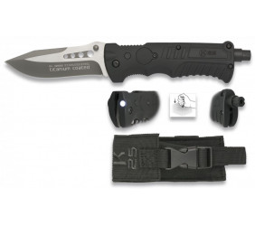 Nóż K25 19588 Tactical Black Titanium