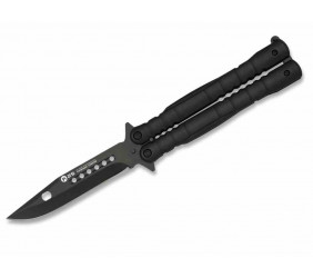 Nóż motylek K25 02131 Balisong Black