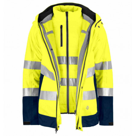 Kurtka Odblaskowa ProJob 6446 3in1 Yellow/Navy