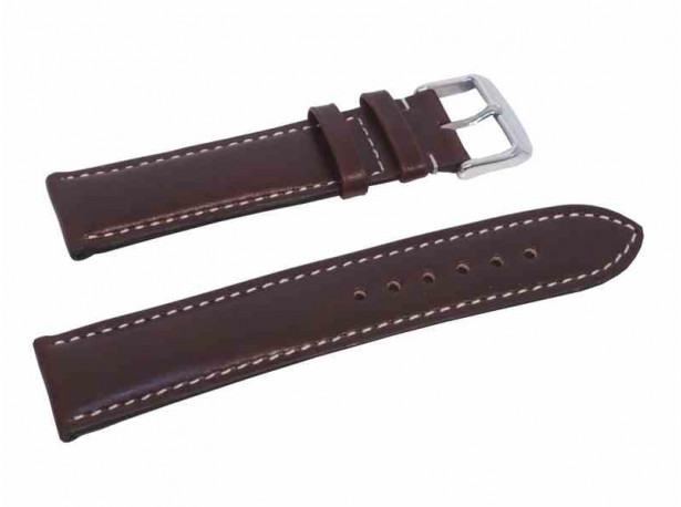 Pasek skórzany Zeppelin brązowy 22 mm