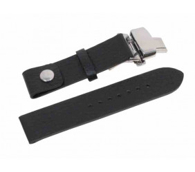Pasek skórzany Zeppelin czarny 18 mm