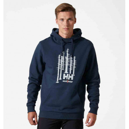 Bluza Helly Hansen Graphic Hoodie Navy Melange