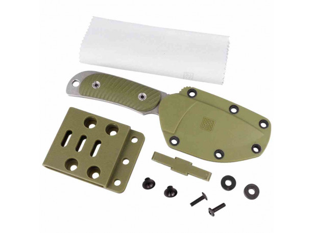 Nóż Real Steel Hunter 165 Green G10, Stonewashed 1