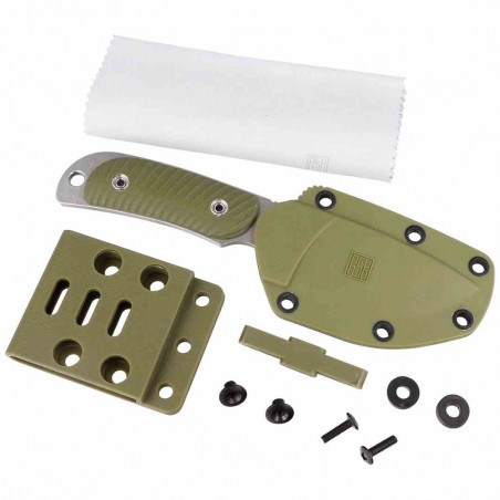 Nóż Real Steel Hunter 165 Green G10, Stonewashed 1