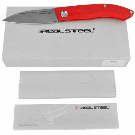 Nóż Real Steel Stella Red G10, Greywash VG-10 by P