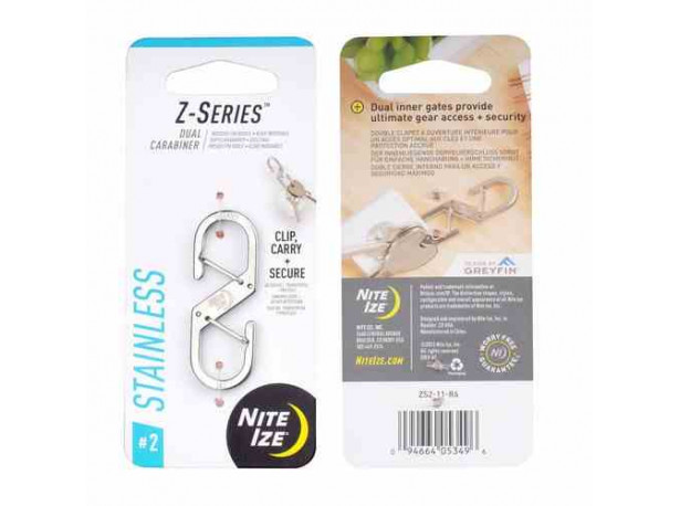 Nite Ize - Podwójny karabińczyk Z-Series - Stalowy