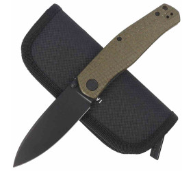 Nóż Civivi Sokoke Green Burlap Micarta, Black Ston