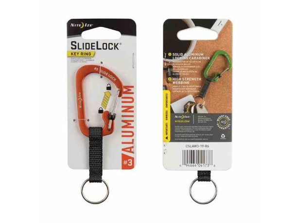 Nite Ize Karabinek SlideLock Key Ring Aluminum Pom