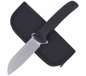 Nóż CIVIVI Chevalier Black G10, Stonewashed (C2002