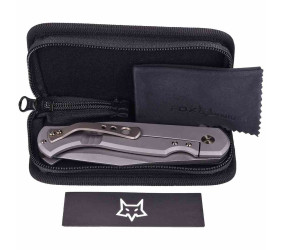 Nóż FOX Eastwood Tiger Sandblasted Titanium, Coars
