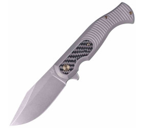 Nóż FOX Eastwood Tiger Sandblasted Titanium, Coars