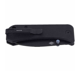 Nóż WE Knife Banter Black G10, Black Stonewashed C